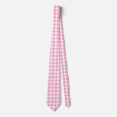 Pink Gingham Stropdas (Voorkant)