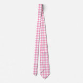 Pink Gingham Stropdas (Achterkant)
