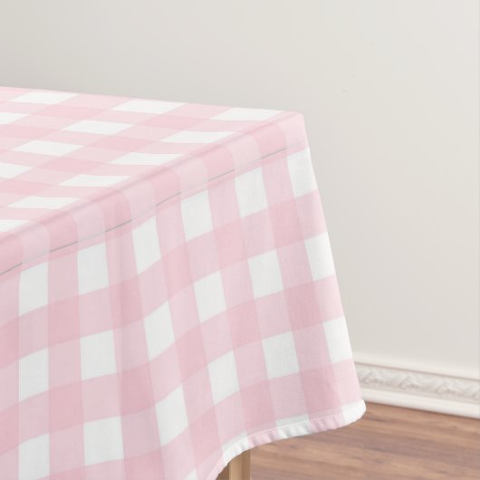 Pink Gingham Tafelkleed (Voorbeeld)
