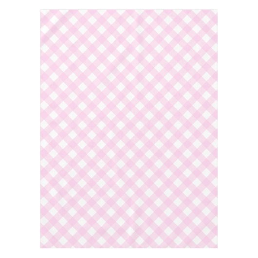 Pink Gingham Tafelkleed (Voorkant)