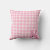 Pink Gingham Teddy Kussen (Achterkant)