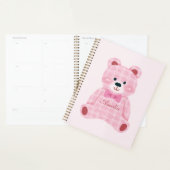 Pink Gingham Teddy Planner (Display)