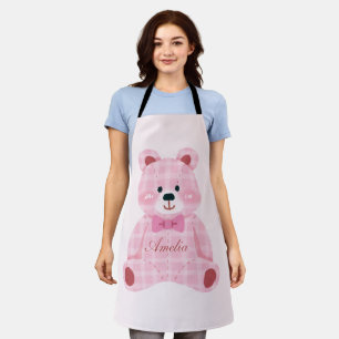 Pink Gingham Teddy Schort