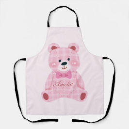 Pink Gingham Teddy Schort