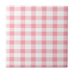 Pink Gingham Tegeltje