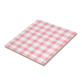Pink Gingham Tegeltje (Zijkant)
