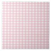 Pink Gingham Tegeltje (Voorkant)