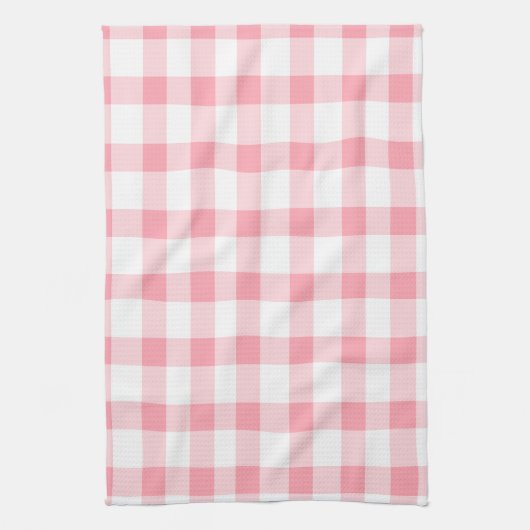 Pink Gingham Theedoek (Verticaal)