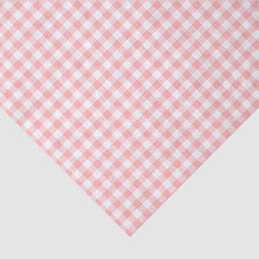 Pink Gingham Tissuepapier (Detail)