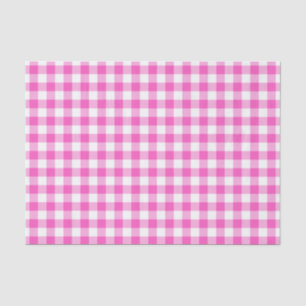 Pink Gingham Tissuepapier