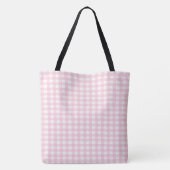 Pink Gingham Tote Bag (Achterkant)