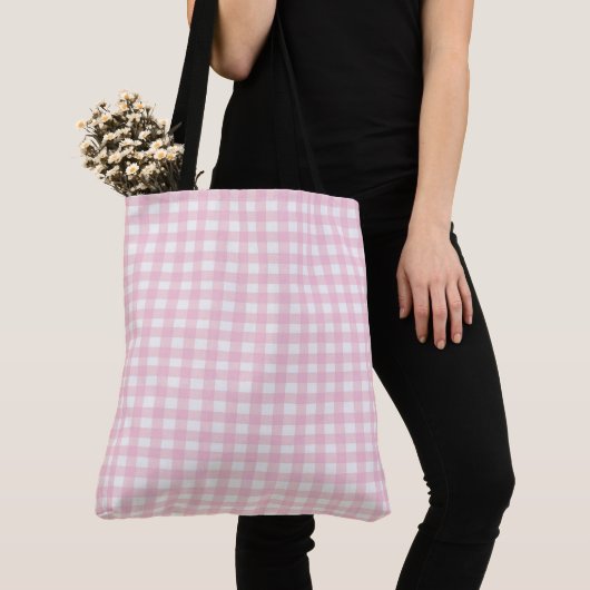 Pink Gingham Tote Bag (Dichtbij)