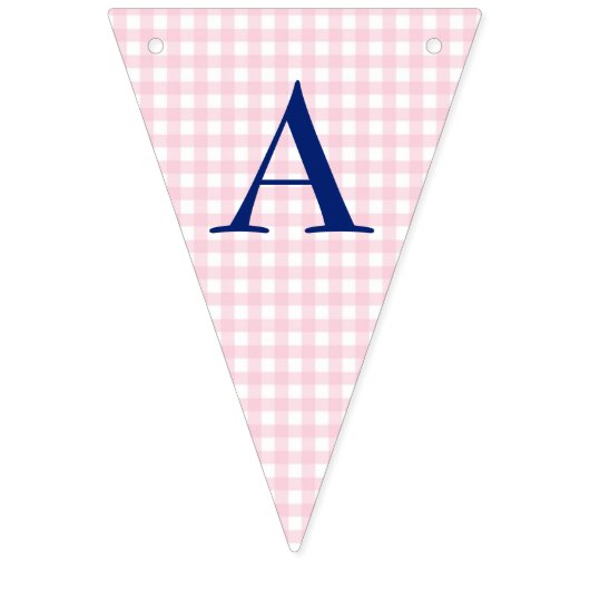 Pink Gingham Vlaggetjes (Tweede vlag)