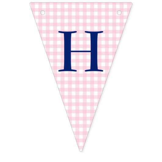 Pink Gingham Vlaggetjes (Eerste vlag)