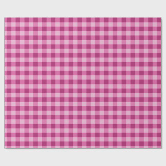 Pink Gingham Wrapping Paper Cute Gift Wrap Cadeaupapier
