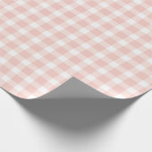 pink gingham wrapping paper roll cadeaupapier (Hoek)