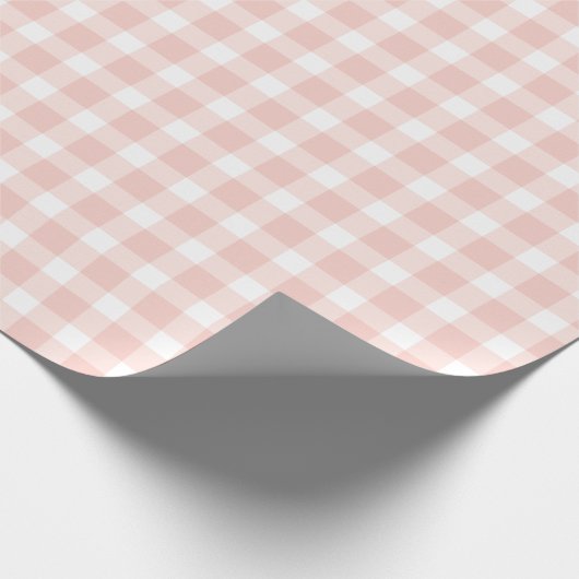 pink gingham wrapping paper roll cadeaupapier (Hoek)