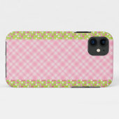 Pink Ginham en Stippen Case-Mate iPhone Case (Achterkant (horizontaal))