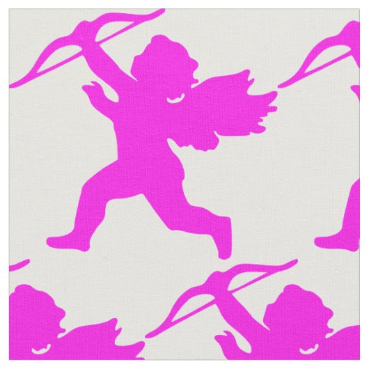 Pink Girl Angel Fabric Stof (Close Up)