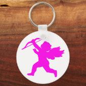 Pink Girl Angel Sleutelhanger (Voorkant)