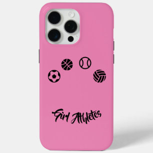 Pink Girl Athletes Iphone Case