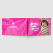 Pink Girl Baby Baptism Christening Guest Book Gastenboek (Volledig)