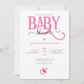 PINK GIRL BABY SHOWER MET PACIFIER KAART (Voorkant)