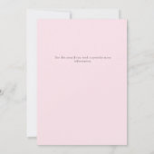 PINK GIRL BABY SHOWER MET PACIFIER KAART (Achterkant)