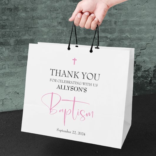 Pink Girl Baptisme Groot Cadeauzakje