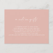 Pink Girl Baptisme wishing well Informatiekaartje (Voorkant)