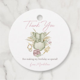 Pink Girl Boho Baby shower Party Dank je Label