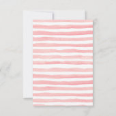 Pink Girl Dinosaur Couple Shower Kaart (Achterkant)