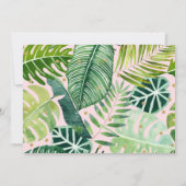 Pink Girl Dinosaur THREE REX Birthday Kaart (Achterkant)