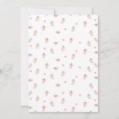 Pink Girl Ghost Halloween Verjaardag Uitnodiging (Achterkant)