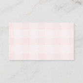 Pink Girl Golf Baby shower Boeken voor Baby Informatiekaartje (Achterkant)