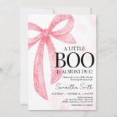 Pink Girl Little Boo Halloween Baby shower Kaart (Voorkant)