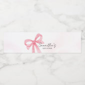 Pink Girl Little Boo Halloween Baby shower Waterfles Etiket (Enkel label)