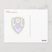 Pink Girl Mail Briefkaart (Achterkant)