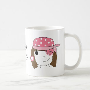 Pink Girl Pirate Koffiemok