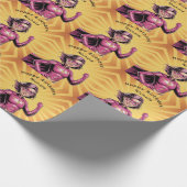 Pink Girl Superhero Birthday Party  Cadeaupapier (Hoek)