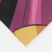 Pink Girl Superhero Birthday Party Fleece Deken (Hoek)