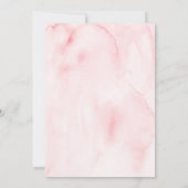 Pink Girl Teddy Bear 1e verjaardag Kaart (Achterkant)