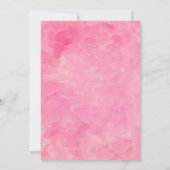 Pink Girls Annaprashana First Rice Ceremony Kaart (Achterkant)