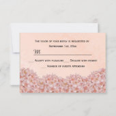 Pink Girl's Baptism Christening RSVP Response Kaartje (Achterkant)