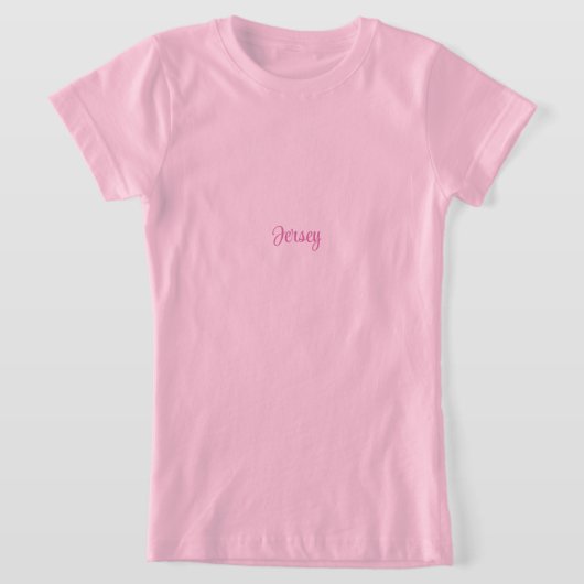 Pink Girls' Fine Jersey T-Shirt (Laagn)