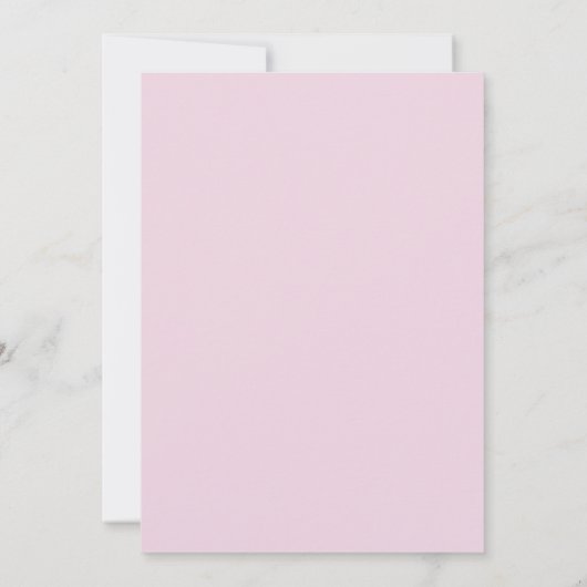  Pink Girl's Flower Birthday Party Kaart (Achterkant)