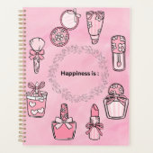 Pink Girly Aesthetic Background Planner (Voorkant)