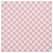 Pink Girly Checker Checkerboard Checkered Retro Stof (Swatch)