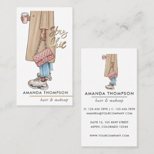 Pink Girly Coffee Chav Visitekaartje