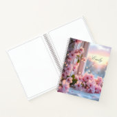 Pink Girly Custom afbeelding gepersonaliseerd Notitieboek (Binnen)